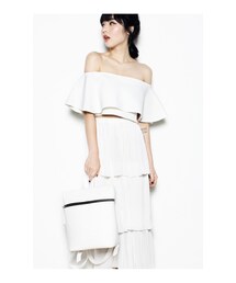 Young Hungry Free | YOUNG HUNGRY FREE: Fark Off Shoulder Crop Top(トップス)