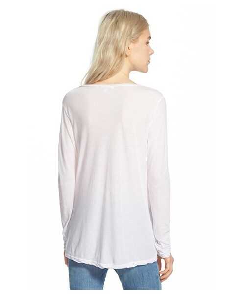 JAMES PERSE(ジェームスパース)の「James Perse High Gauge Long Sleeve Tee(Tシャツ/カットソー・レディース・Black/White・0/1/2/3/4)」の3枚目の写真