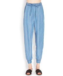 FOREVER 21 | FOREVER 21 Zippered Chambray Joggers(その他パンツ)