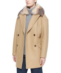 MICHAEL KORS | MICHAEL Michael Kors Oversized Tailored Coat W/ Fur Collar(ジャケット/アウター)