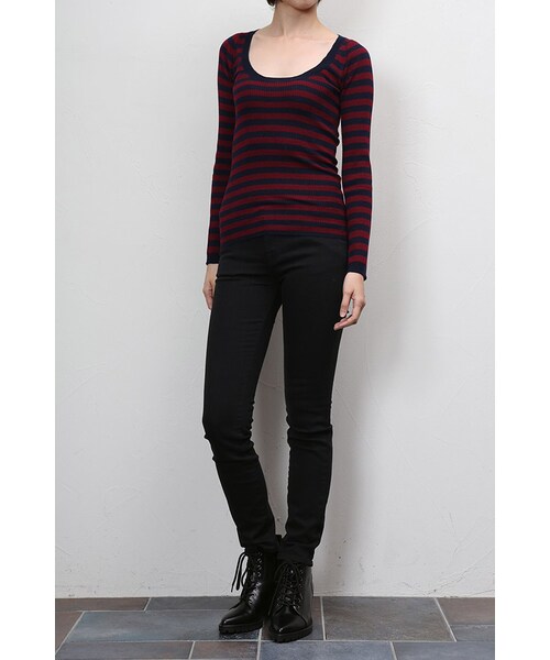 NINE（ナイン）の「スキニーデニム（パンツ・レディース・ホワイト/ブリーチ/ブラック・XS/S/M）」の7枚目の写真