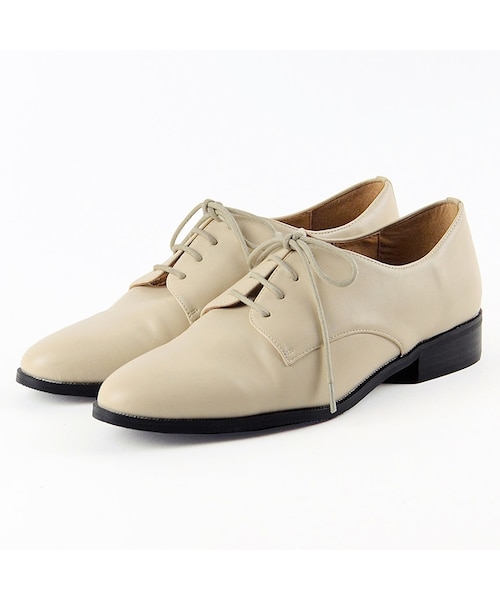 ORiental TRaffic（オリエンタルトラフィック）の「2wayレースアップシューズ（シューズ・レディース・ベージュ/ブラック/グレー・S/M/L/LL）」の2枚目の写真