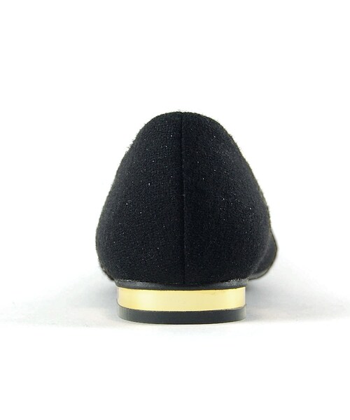 WA ORiental TRaffic(ダブルエーオリエンタルトラフィック)の「ポインテッドフラットパンプス(シューズ・レディース・ブラック/グレー/ピンク・34/35/36/37/38/39/40/41/42)」の5枚目の写真