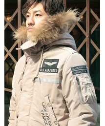 アヴィレックス ブラックナイツN-3B、希少２XL ワッペン、B-57、ベージュ 20150730012625761_215.jpg