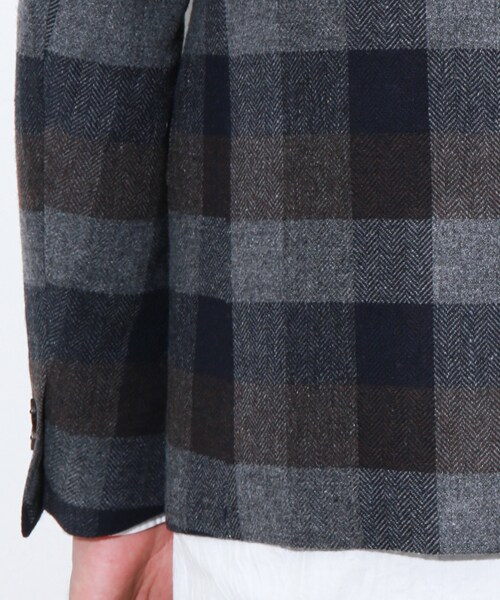08sircus（ゼロエイトサーカス）の「oil cut block check jacket（その他・メンズ・GRY・1/2）」の9枚目の写真