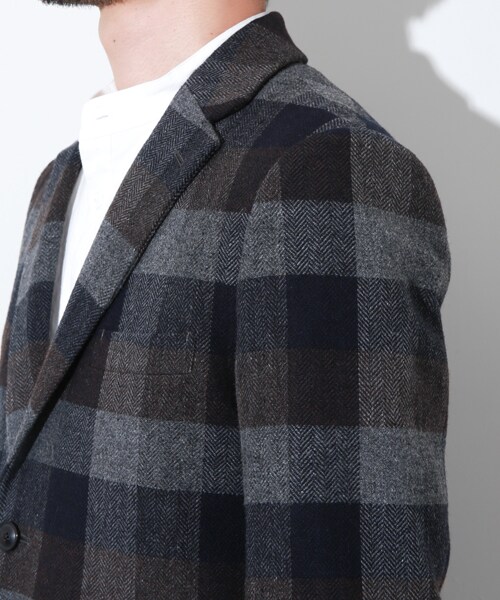 08sircus（ゼロエイトサーカス）の「oil cut block check jacket（その他・メンズ・GRY・1/2）」の6枚目の写真