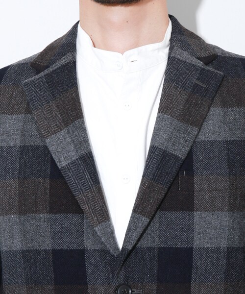 08sircus（ゼロエイトサーカス）の「oil cut block check jacket（その他・メンズ・GRY・1/2）」の5枚目の写真