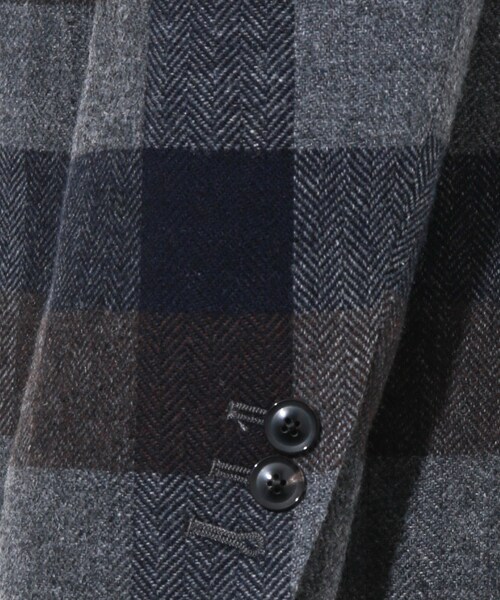 08sircus（ゼロエイトサーカス）の「oil cut block check jacket（その他・メンズ・GRY・1/2）」の8枚目の写真
