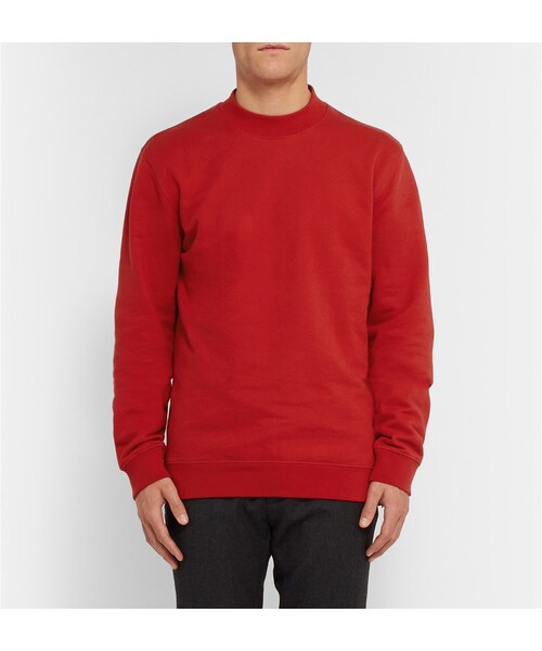RAF SIMONS（ラフシモンズ）の「Raf Simons Printed Loopback Cotton-Jersey Sweatshirt（スウェット・メンズ・Red・XS/S/M/L）」の6枚目の写真