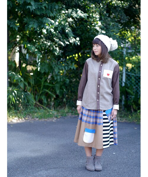 NIRAME.CO（ニラメッコ）の「帽子っこ。　ボンボンVer（シャツ/ブラウス・メンズ・その他）」の4枚目の写真