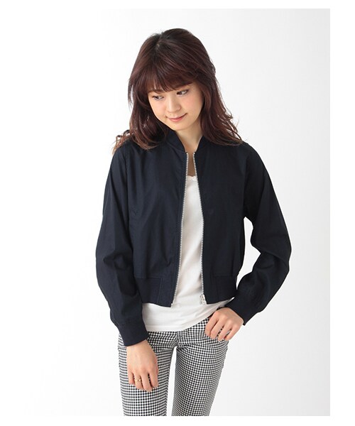 earth music&ecology（アースミュージックアンドエコロジー）の「シャツブルゾン（ジャケット/アウター・レディース・オフホワイト/カーキ/ネイビー・S/M）」の10枚目の写真