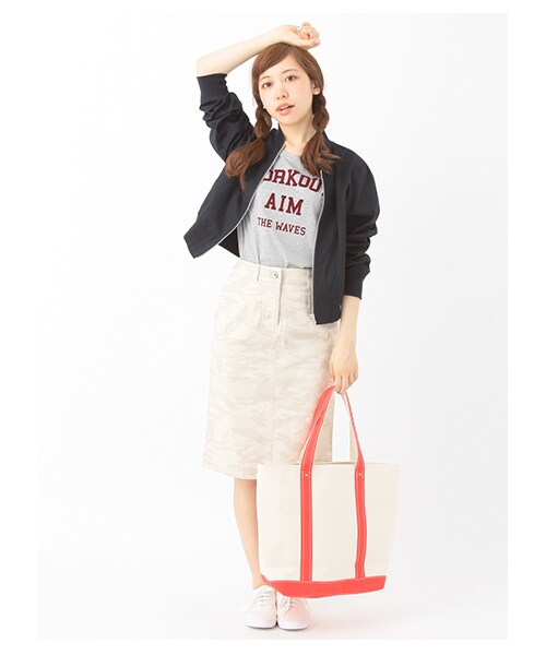 earth music&ecology（アースミュージックアンドエコロジー）の「シャツブルゾン（ジャケット/アウター・レディース・オフホワイト/カーキ/ネイビー・S/M）」の11枚目の写真