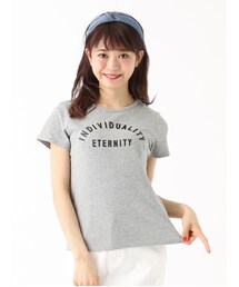 earth music&ecology | ラバープリントロゴTシャツプルオーバー(トップス)