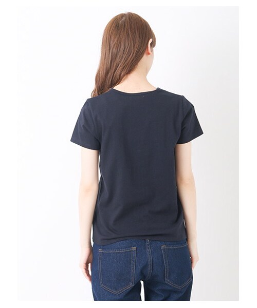 earth music&ecology(アースミュージックアンドエコロジー)の「ラバープリントロゴTシャツプルオーバー(トップス・レディース・オフホワイト/杢ライトグレー/ライトイエロー/ネイビー・S/M)」の7枚目の写真