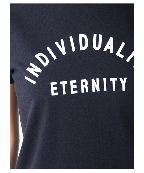 earth music&ecology(アースミュージックアンドエコロジー)の「ラバープリントロゴTシャツプルオーバー(トップス・レディース・オフホワイト/杢ライトグレー/ライトイエロー/ネイビー・S/M)」の10枚目の写真