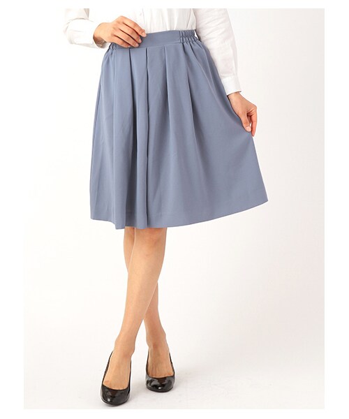 earth music&ecology（アースミュージックアンドエコロジー）の「ミディタックキュロットパンツ（パンツ・レディース・オフホワイト/ブラック/ベージュ/ブルー/ネイビー・F）」の4枚目の写真