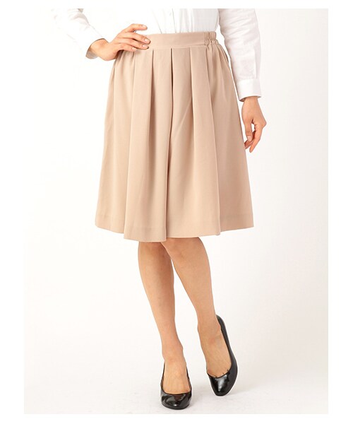 earth music&ecology（アースミュージックアンドエコロジー）の「ミディタックキュロットパンツ（パンツ・レディース・オフホワイト/ブラック/ベージュ/ブルー/ネイビー・F）」の3枚目の写真