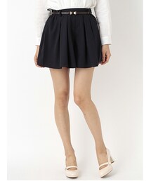 earth music&ecology | ベルト付タックキュロットパンツ(パンツ)