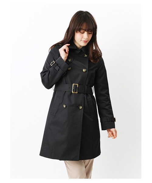 earth music&ecology(アースミュージックアンドエコロジー)の「ロングトレンチコート(ジャケット/アウター・レディース・ベージュ/イエロー/サックスブルー/ロイヤルブルー/ネイビー・S/M)」の5枚目の写真