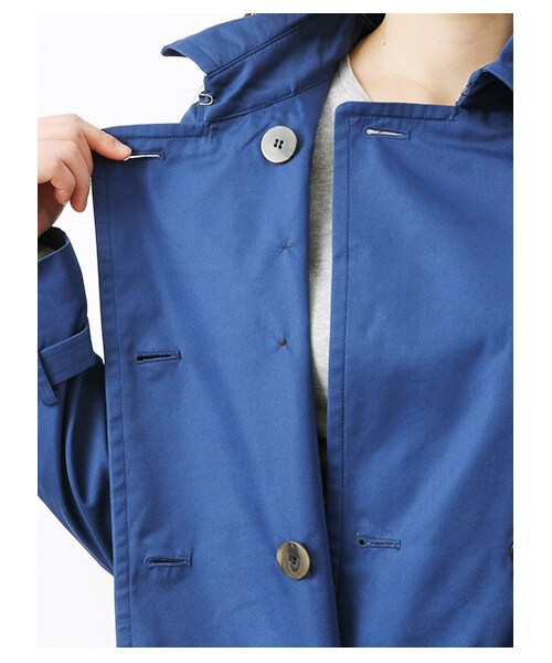 earth music&ecology(アースミュージックアンドエコロジー)の「ロングトレンチコート(ジャケット/アウター・レディース・ベージュ/イエロー/サックスブルー/ロイヤルブルー/ネイビー・S/M)」の13枚目の写真