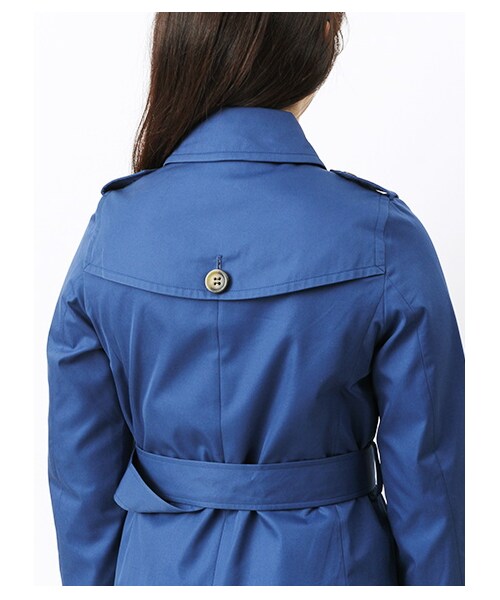 earth music&ecology(アースミュージックアンドエコロジー)の「ロングトレンチコート(ジャケット/アウター・レディース・ベージュ/イエロー/サックスブルー/ロイヤルブルー/ネイビー・S/M)」の9枚目の写真