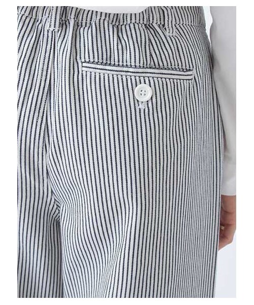 earth music&ecology(アースミュージックアンドエコロジー)の「バギーパンツ(パンツ・レディース・オフホワイト/ブルー/ネイビー/ストライプ・S/M)」の8枚目の写真