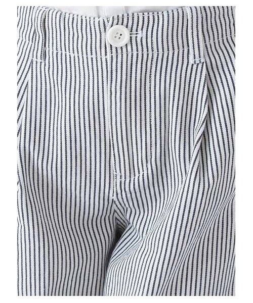 earth music&ecology(アースミュージックアンドエコロジー)の「バギーパンツ(パンツ・レディース・オフホワイト/ブルー/ネイビー/ストライプ・S/M)」の10枚目の写真