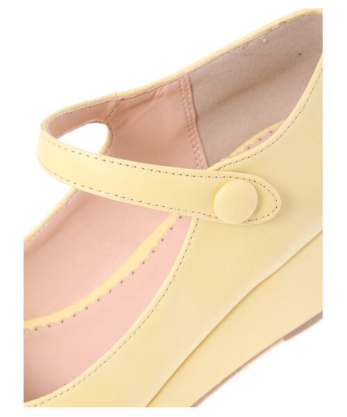 earth music&ecology（アースミュージックアンドエコロジー）の「ストラップウエッジシューズ（シューズ・レディース・ブラック/ライトピンク/ライトイエロー/キャメル/ミント・22.5cm/23cm/23.5cm/24cm/24.5cm）」の10枚目の写真