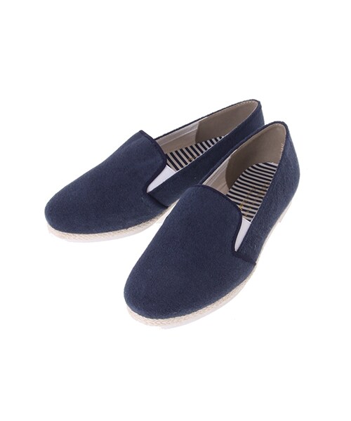 earth music&ecology（アースミュージックアンドエコロジー）の「＜WEB限定大きな・小さなサイズ＞パイルスリッポンシューズ（シューズ・レディース・ホワイト/グレー/ネイビー・25cm）」の3枚目の写真