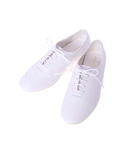 Samansa Mos2(サマンサ モスモス)の「レザーレースアップシューズ 1804434-21-11-13(シューズ・レディース・オフホワイト/ブラック・M/L)」の1枚目の写真