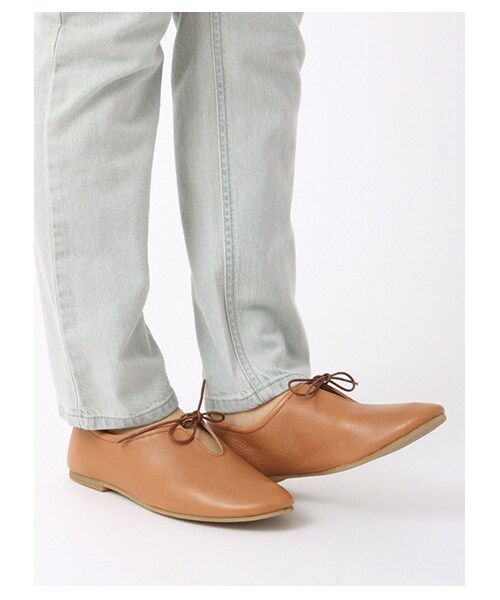 Samansa Mos2（サマンサ モスモス）の「リボン付スリッポン 1804439-12-11-13（シューズ・レディース・ダークブラウン/キャメル・M/L）」の9枚目の写真