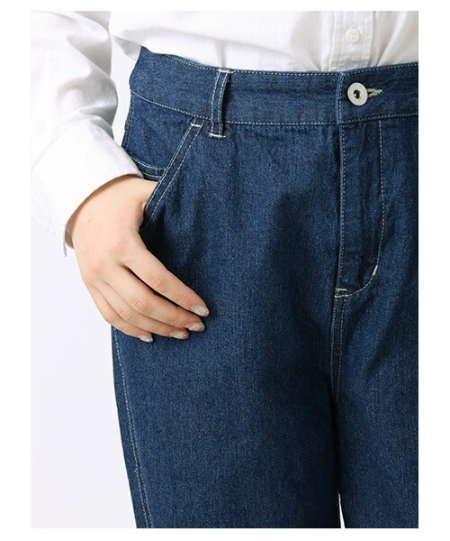 ehka sopo（エヘカソポ）の「太ストレートパンツ 1401471-22-13-11（パンツ・レディース・ブルー/ネイビー・S/M）」の7枚目の写真