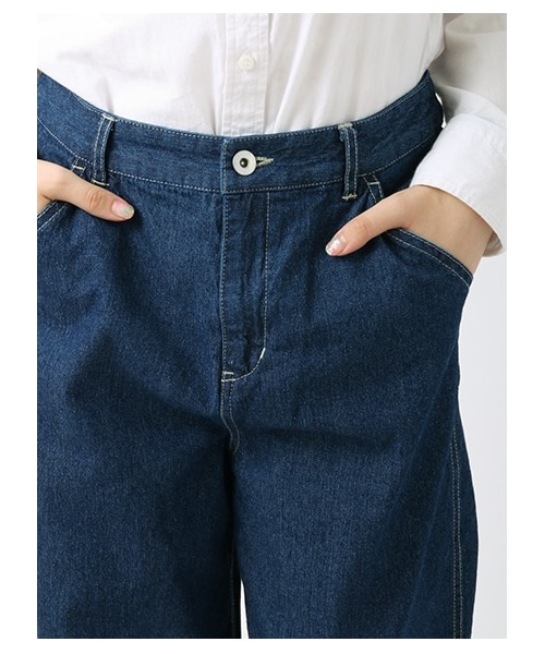 ehka sopo（エヘカソポ）の「太ストレートパンツ 1401471-22-13-11（パンツ・レディース・ブルー/ネイビー・S/M）」の6枚目の写真