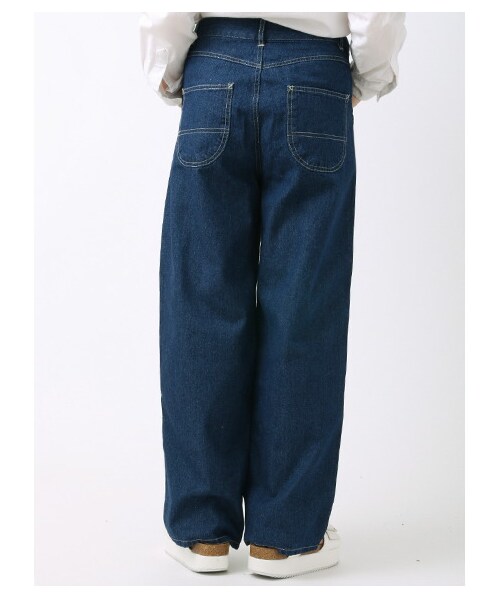 ehka sopo（エヘカソポ）の「太ストレートパンツ 1401471-22-13-11（パンツ・レディース・ブルー/ネイビー・S/M）」の5枚目の写真