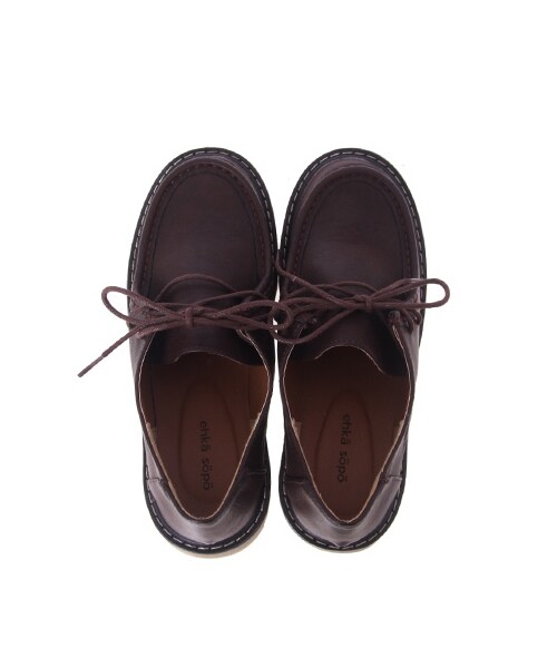 ehka sopo（エヘカソポ）の「ラバーソールシューズ 1804833-12-13-13（シューズ・レディース・ブラック/ダークブラウン・M/L）」の6枚目の写真