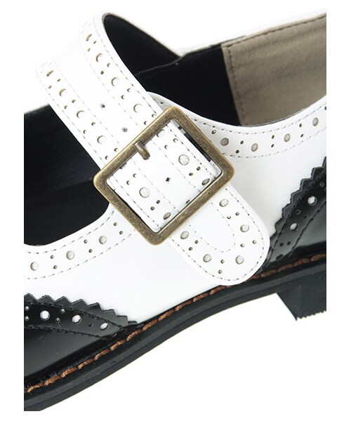 ehka sopo（エヘカソポ）の「ウィングチップワンストラップ 1804847-12-13-13（シューズ・レディース・オフホワイト/ブラック/ダークブラウン・M/L）」の7枚目の写真