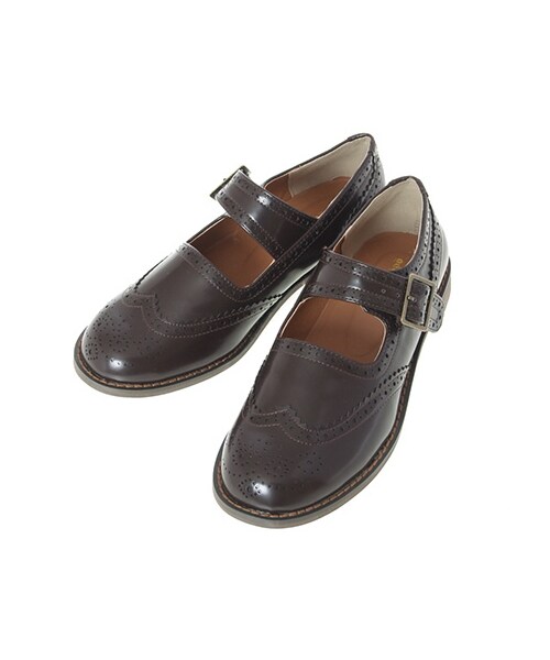 ehka sopo（エヘカソポ）の「ウィングチップワンストラップ 1804847-12-13-13（シューズ・レディース・オフホワイト/ブラック/ダークブラウン・M/L）」の3枚目の写真