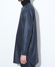 ETHOSENS（エトセンス）の「シャイニーノーカラーシャツ