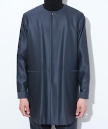 ETHOSENS（エトセンス）の「シャイニーノーカラーシャツ