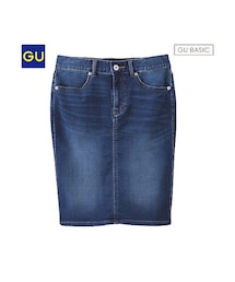 GU | （GU）デニムルックタイトスカートＤ(スカート)