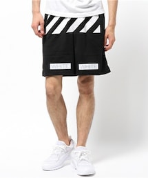 off white | OFF WHITE メッシュショートパンツ(その他パンツ)