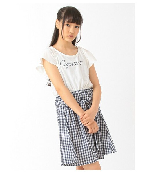 E Hyphen World Gallery イーハイフンワールドギャラリー の シャツ腰巻き風ドッキングワンピース ワンピース ドレス Wear