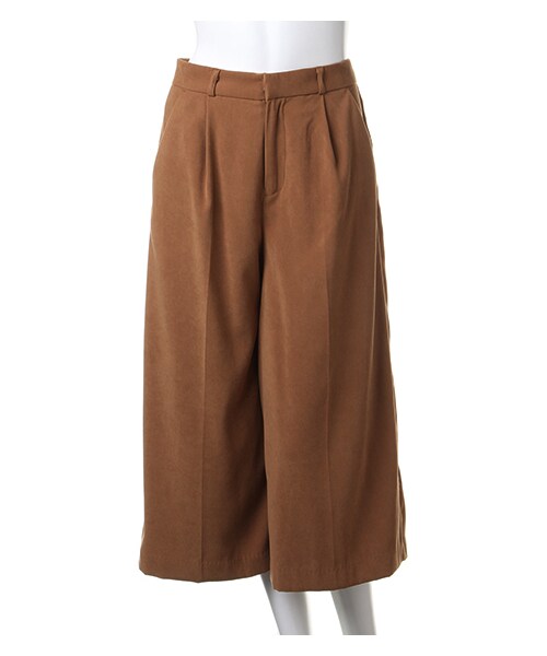 INGNI（イング）の「スウェードガウチョ／パンツ（パンツ・レディース・ｸﾛ/ﾍﾞｰｼﾞｭ/ｷｬﾒﾙ・M）」の11枚目の写真