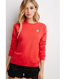 FOREVER 21 | FOREVER 21 Cheetah Embroidered Sweatshirt(スウェット)