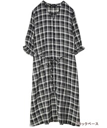 w closet | チェック柄ガウン(ジャケット/アウター)