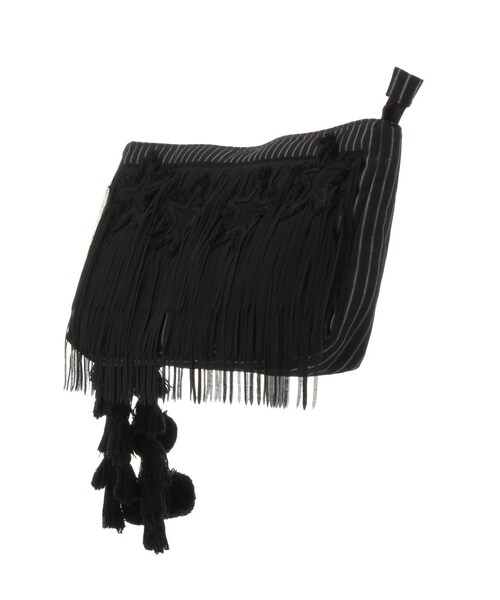 merry jenny（メリージェニー）の「【casselini】スターフリンジバッグ（バッグ・レディース・オフホワイト/ブラック・F）」の4枚目の写真