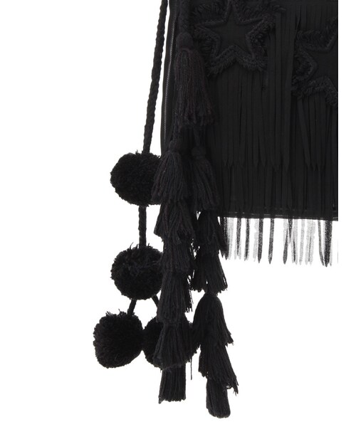 merry jenny（メリージェニー）の「【casselini】スターフリンジバッグ（バッグ・レディース・オフホワイト/ブラック・F）」の6枚目の写真