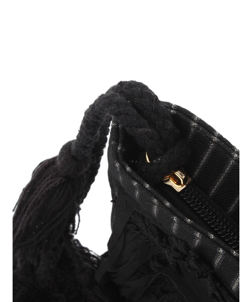 merry jenny（メリージェニー）の「【casselini】スターフリンジバッグ（バッグ・レディース・オフホワイト/ブラック・F）」の8枚目の写真