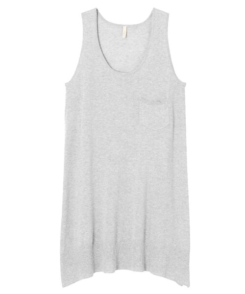 Ungrid（アングリッド）の「イレヘムノースリニットワンピ（ワンピース/ドレス・レディース・オフホワイト/ライトグレー・F）」の2枚目の写真