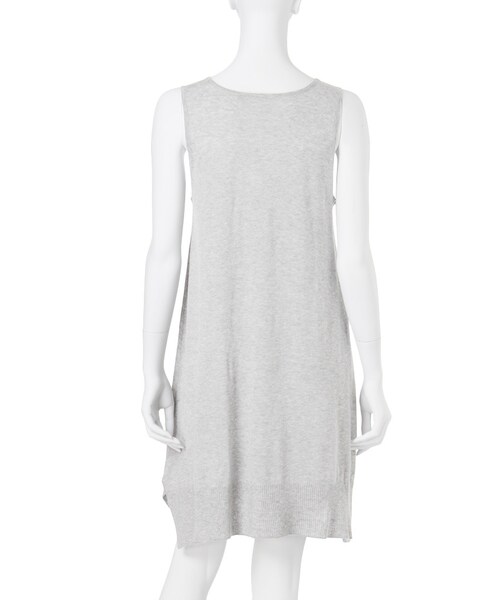 Ungrid（アングリッド）の「イレヘムノースリニットワンピ（ワンピース/ドレス・レディース・オフホワイト/ライトグレー・F）」の5枚目の写真